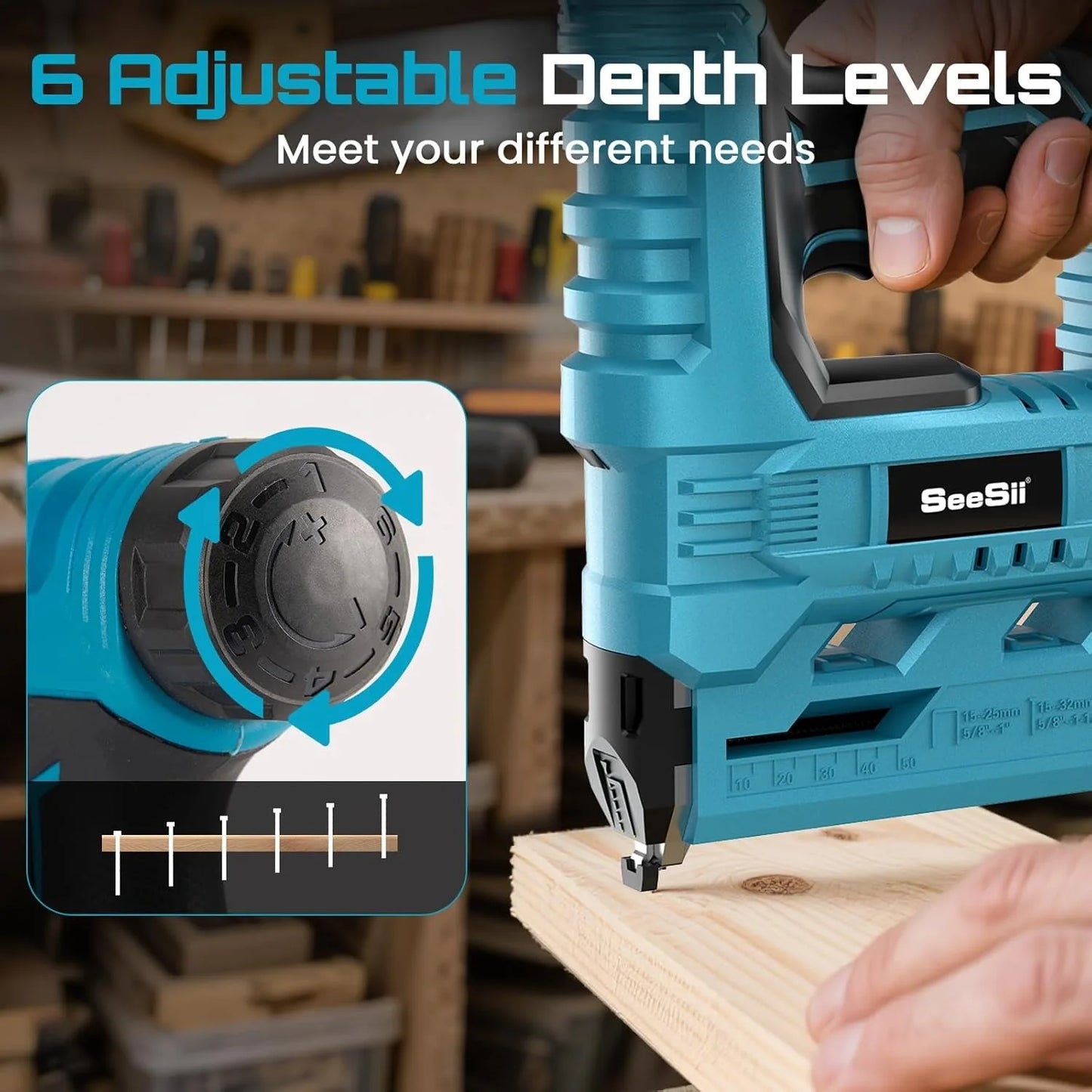Cordless Nailer, Stapler, 18ga. W/batteries