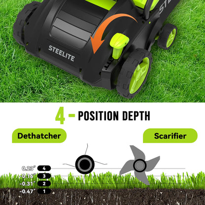 Deli 2-in-1 Electric Dethatcher & Scarifier