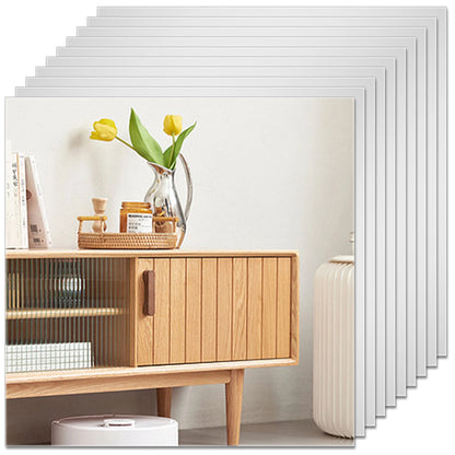 20 PCs 20 cm x20 cm Mirror Wall Stickers Acrylic