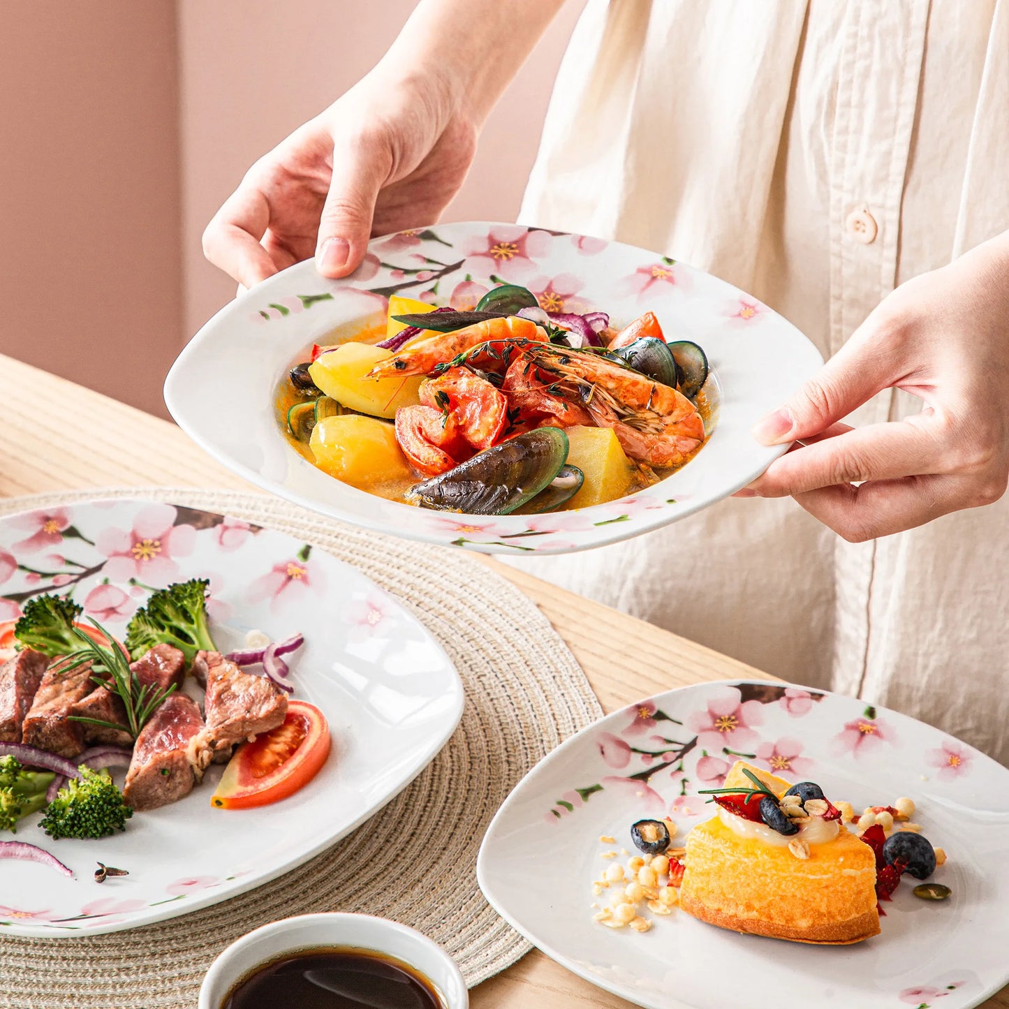 VEWEET ANNIE 30 Pc China Set for 6 Places