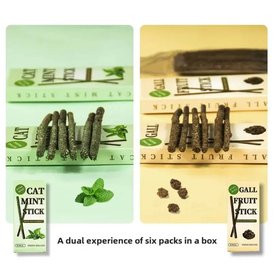 6pcs Natural Matatabi Cat Stick Mint