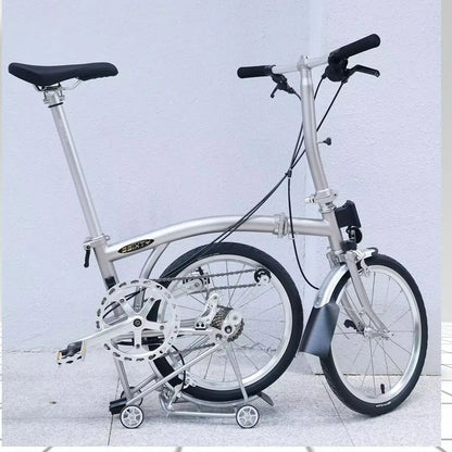 3sixty 16-inch folding bike 6-speed folding bike Chromium-Molybdenum Steel double V brakes portable camping folding urban bike