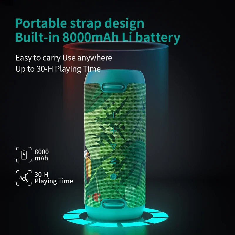 Mifa A90 Green Bluetooth Speaker 60W Output Power Bluetooth Speaker with Class D Amplifier Excellent Bass Performance