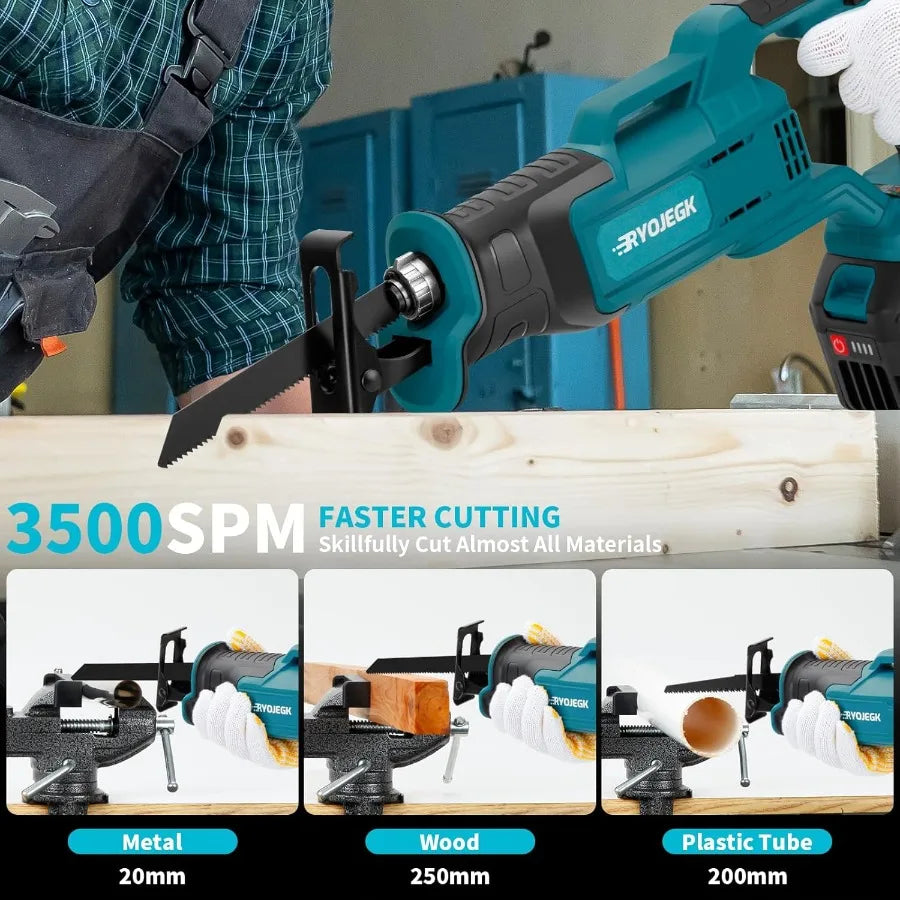 21V Cordless Sawsall W/2 Batteries and accessories