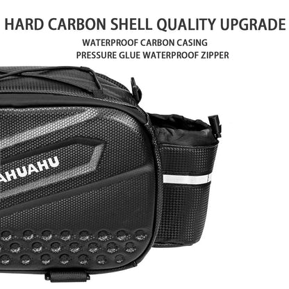Large-capacity hard-shell rear camel bag for bicycles