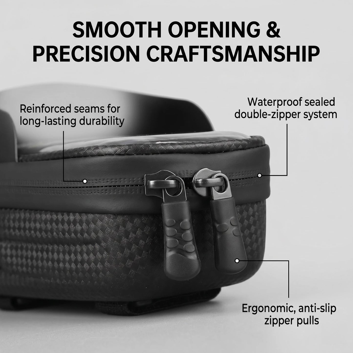 Touchscreen Bike Top Tube Bag