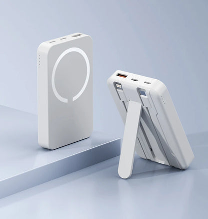 50000mAh Magnetic Power Bank for iPhone 15 14 13 22.5W 15W Fast Charging Wireless Powerbank With Cable Holder for Samsung Xiaomi