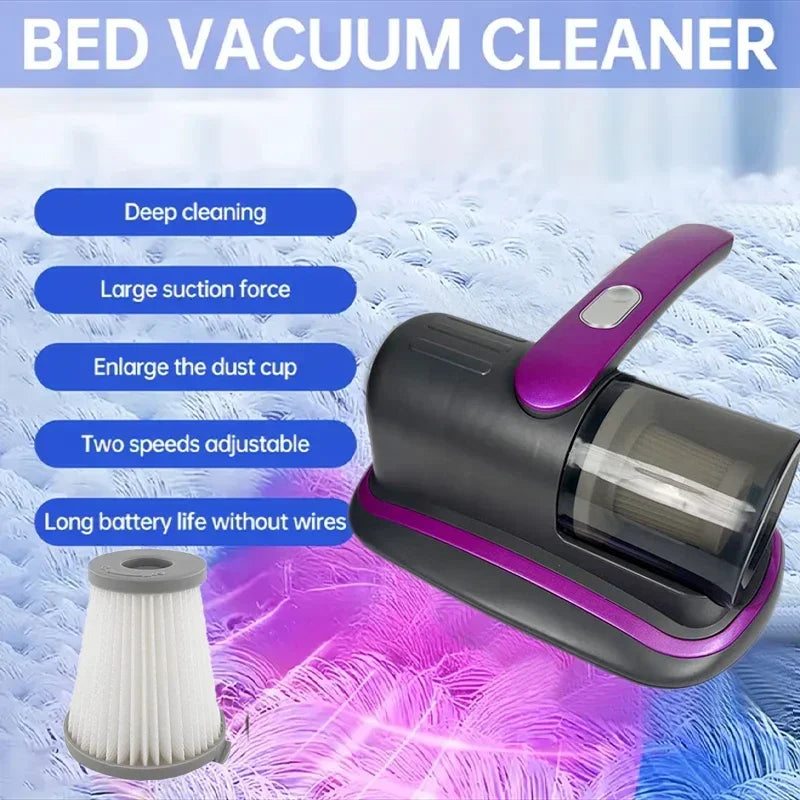 Wireless Handheld Mattress Vacuum Cleaner with UV-C Light