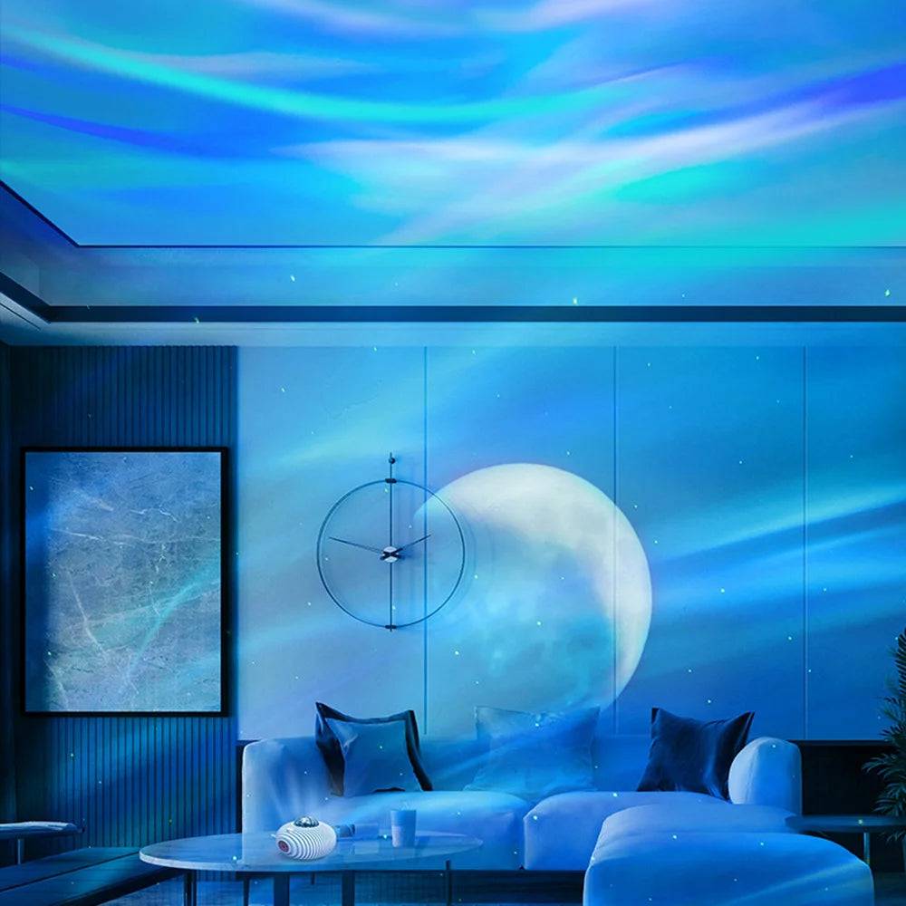 LED Galaxy Projector Night Light with Bluetooth 5.0 Speaker Timer and Remote Control 14 Colors Built-in 5 Music Star Projector