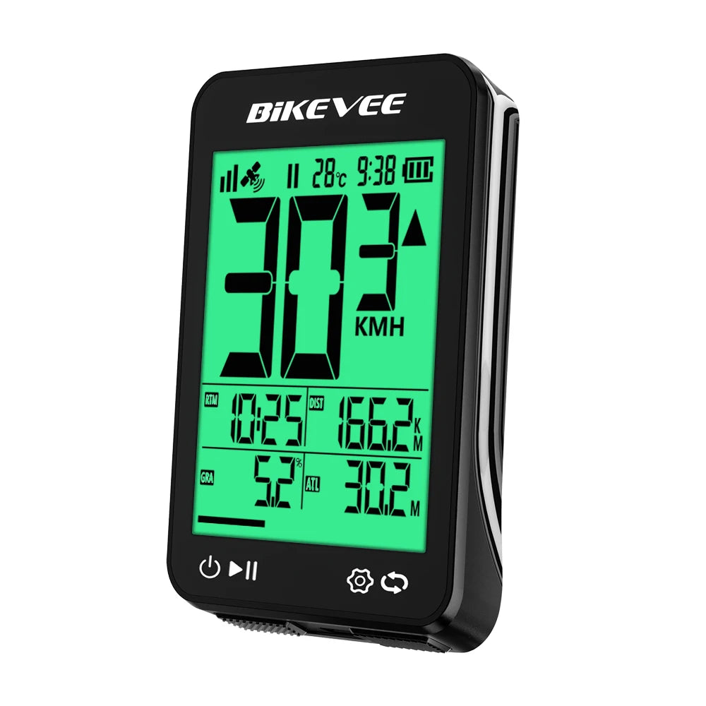 LCD Digital Display Wireless GPS Bike Computer