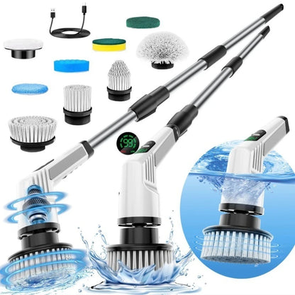 Electric Spin Scrubber 9 in 1 Cordless Cleaning Brush