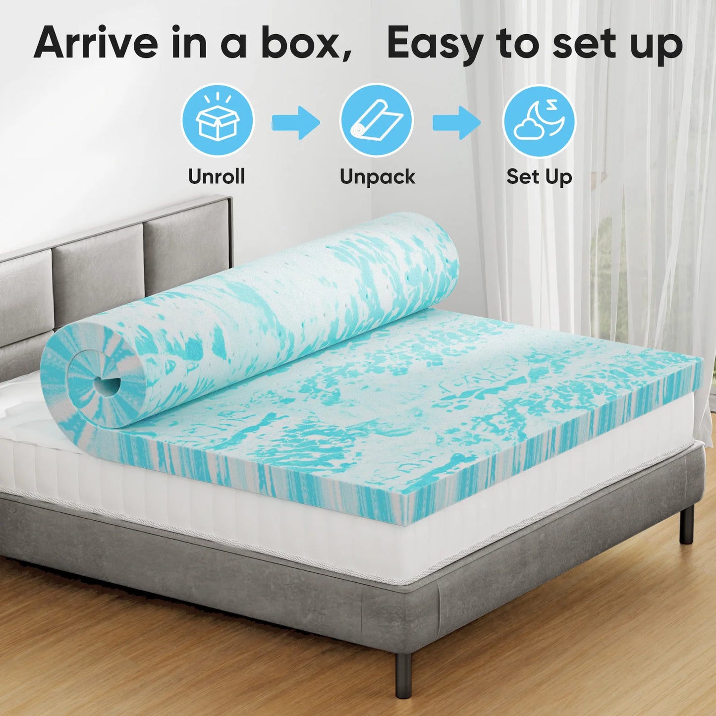 2-3" Memory Foam Mattress Topper