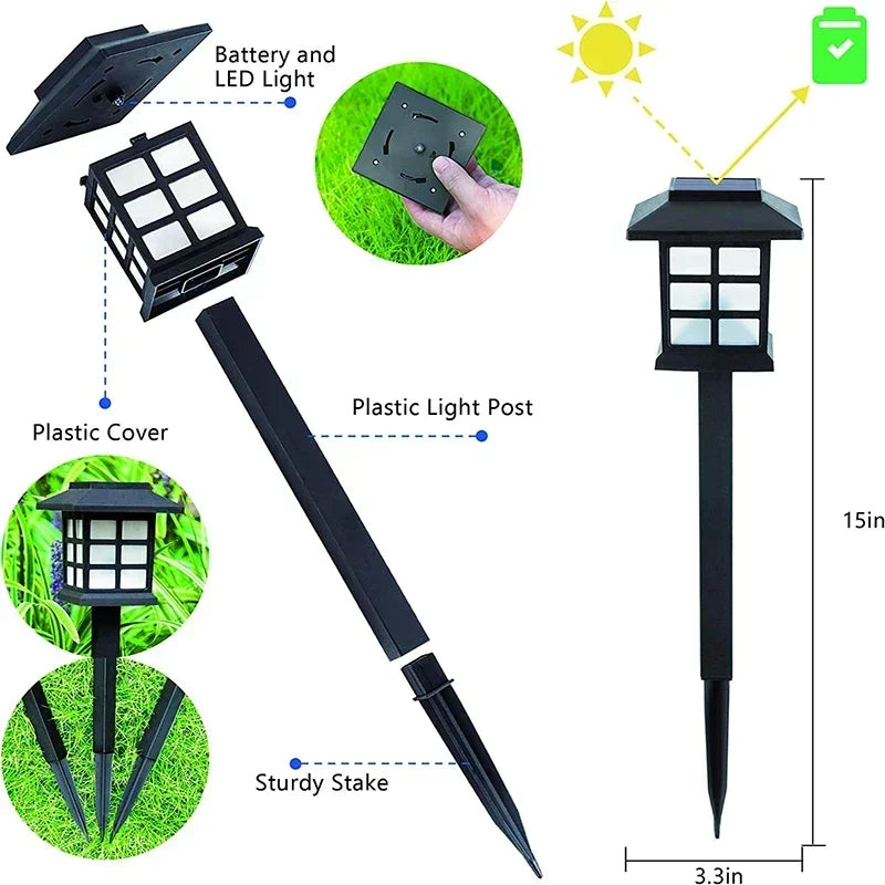 6pc Solar waterproof marker lights