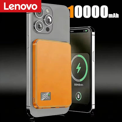 Lenovo 500000mAh Magnetic Power Bank PD22.5W Super Fast Charging Portable External Battery for Magsafe For Iphone Samsung Huawei