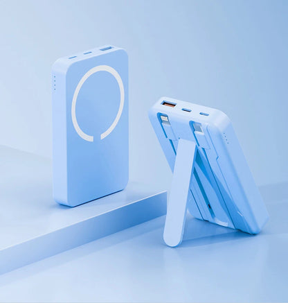 50000mAh Magnetic Power Bank for iPhone 15 14 13 22.5W 15W Fast Charging Wireless Powerbank With Cable Holder for Samsung Xiaomi