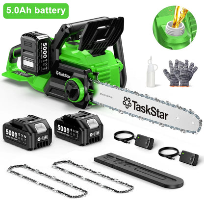 16" Chainsaw, lightweight but powerful, W/batteries and access