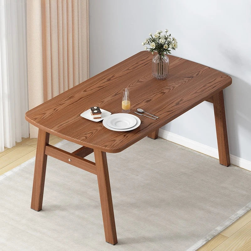 Modern Minimalist Rectangular Dining Table 4 Seater Set Space Saving Extendable Folding Kitchen Dining Room Small Apartment