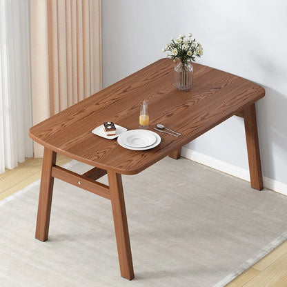 Modern Minimalist Rectangular Dining Table 4 Seater Set Space Saving Extendable Folding Kitchen Dining Room Small Apartment