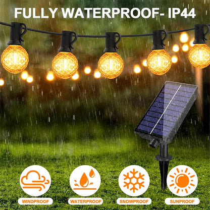 Diamond Shaped Plastic Outdoor Solar String Light