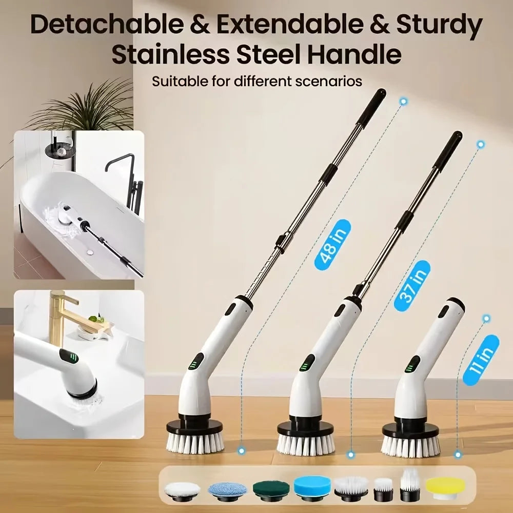 9-in-1 USB Rechargeable Electric Cleaning Brush