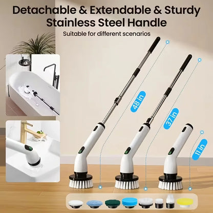 9-in-1 USB Rechargeable Electric Cleaning Brush