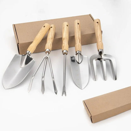 Professional 5 Piece Gardening Tools Set Stainless Steel