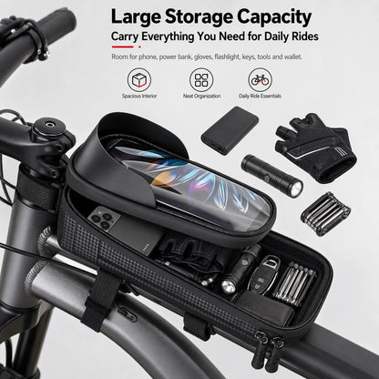 Touchscreen Bike Top Tube Bag