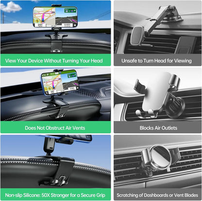 360 Degree Rotation Dashboard Cell Phone Holder