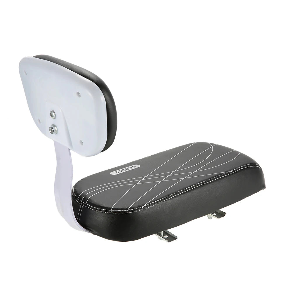 Bicycle Back Seat Bicycle Child Seat Cover Bike Rack Rest Cushion With Back Saddle Cycle Accessories Parts Bicicleta PU Leather