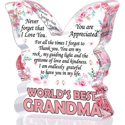 Butterfly Grandma Plaque