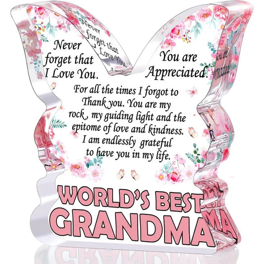 Butterfly Grandma Plaque