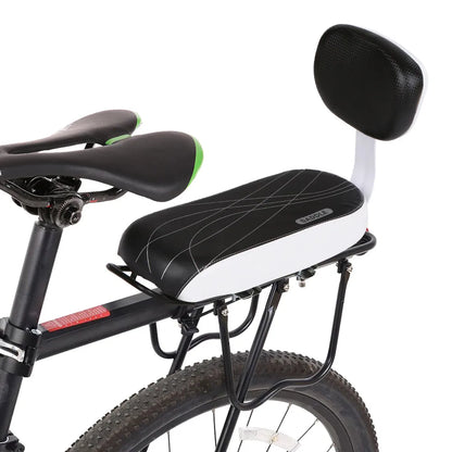 Bicycle Back Seat Bicycle Child Seat Cover Bike Rack Rest Cushion With Back Saddle Cycle Accessories Parts Bicicleta PU Leather