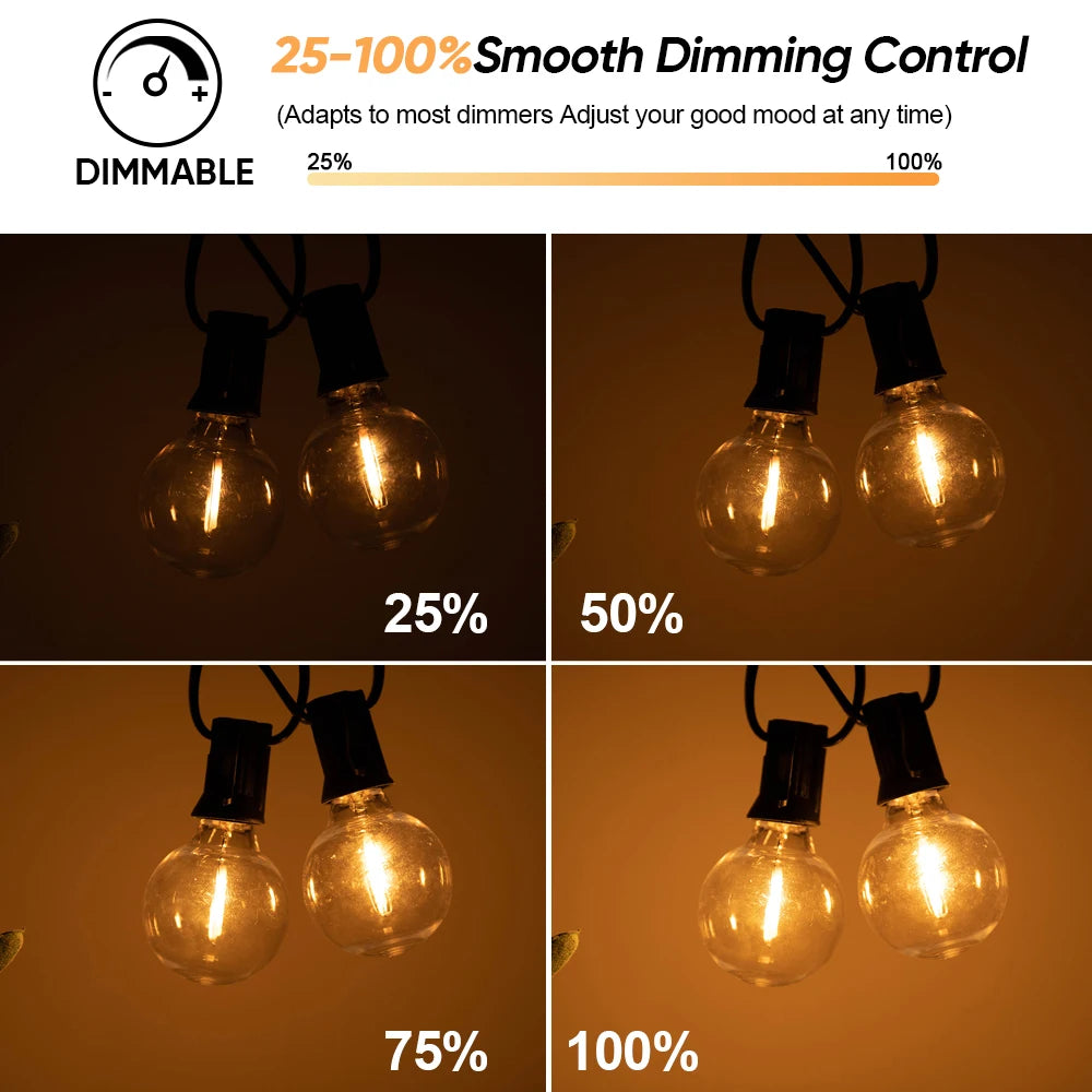 G40 Outdoor Solar String Light Garland