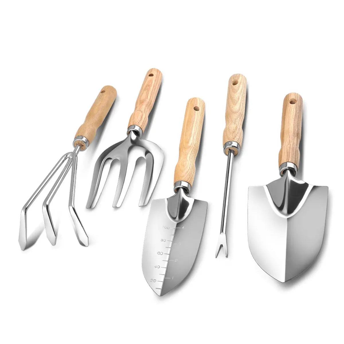 Professional 5 Piece Gardening Tools Set Stainless Steel