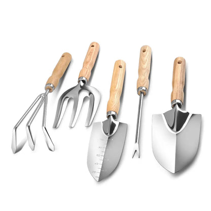 Professional 5 Piece Gardening Tools Set Stainless Steel