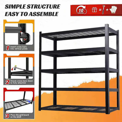 72" Commercial Grade Adjustable Shelving