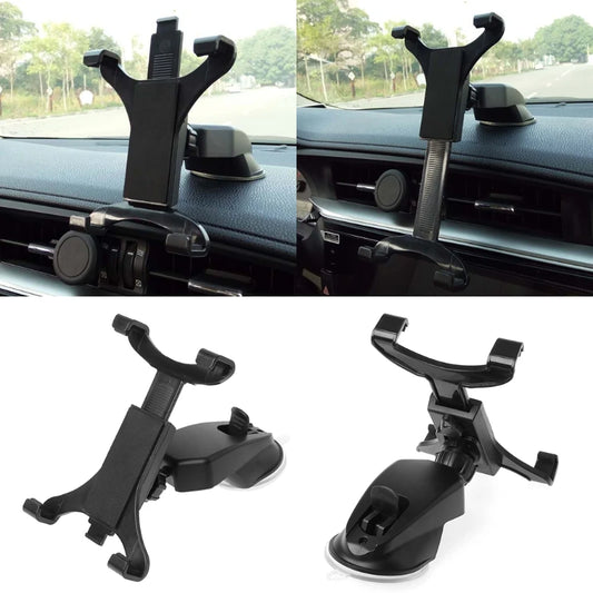 R53C Mini Tablet Holder Adjustable Car Dashboard Suction Cup Bracket 360° Swivel Stand Tablet Pad Holder For 7in - 11in