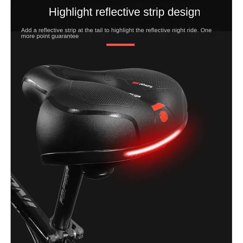 Breathable Hollow MTB and Road Bike Saddle with Shock Absorption and Ergonomic Comfort