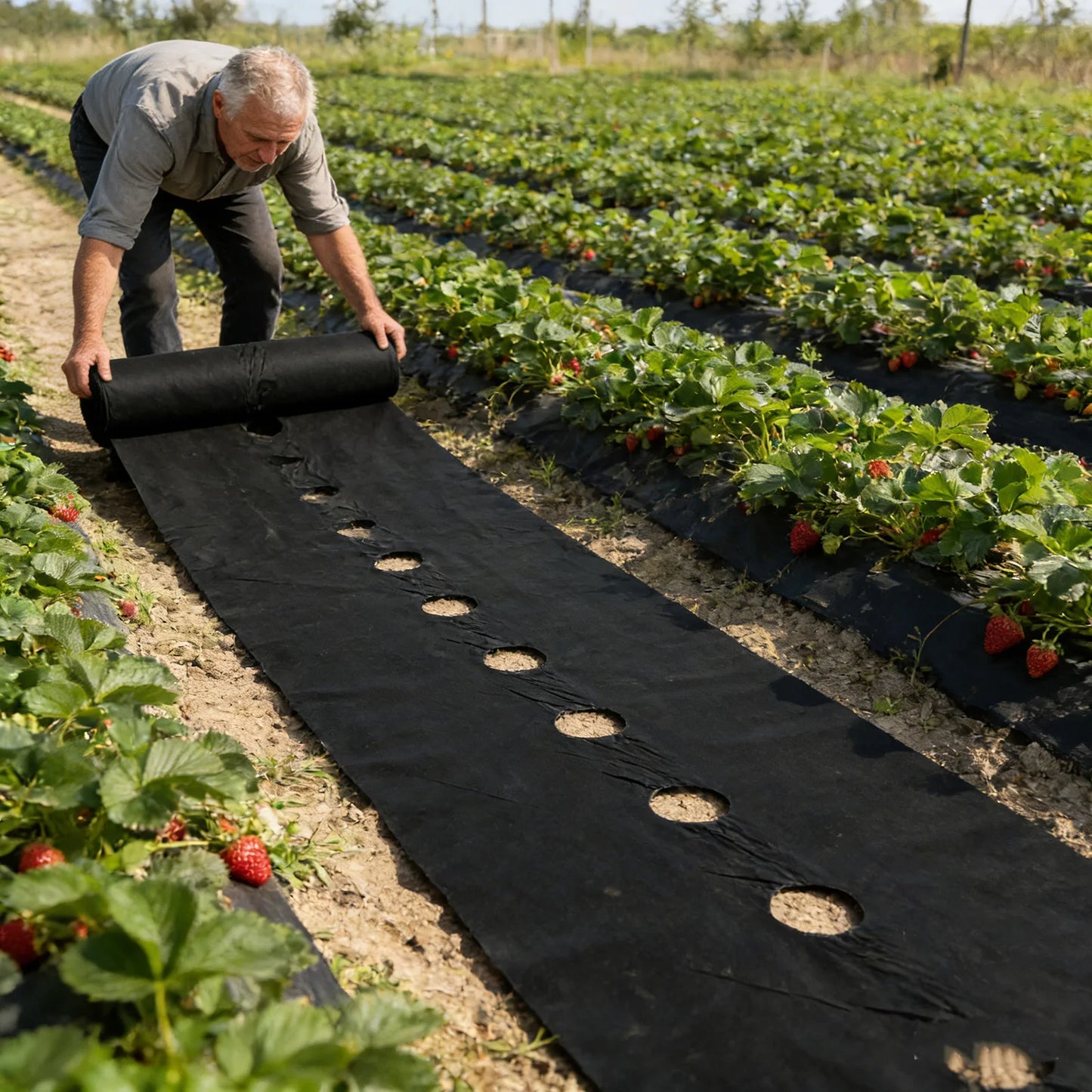 Perforated Weed Barrier Fabric Kit