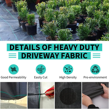 3/4/6*300/600FT Weed Barrier Landscape Fabric