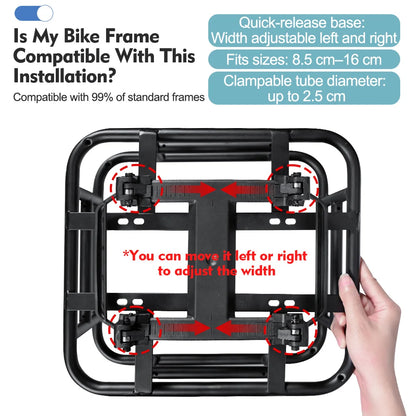 Quick Release Rear Mount E bike Rack
