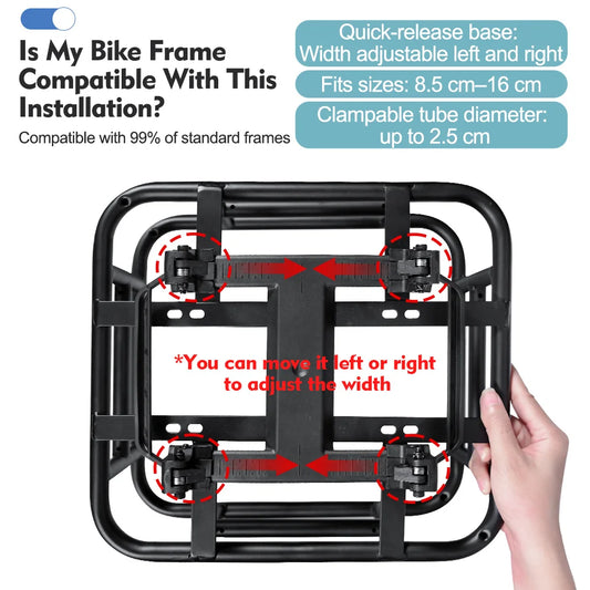 Quick Release Rear Mount E bike Rack