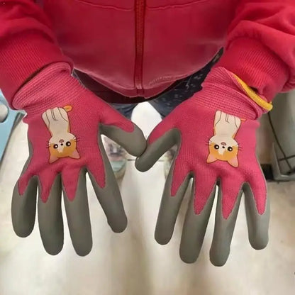 Kids Waterproof Garden Work Gloves