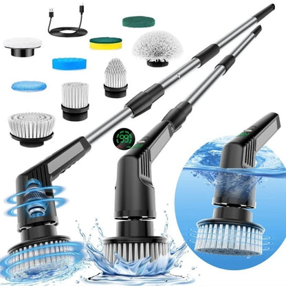 Electric Spin Scrubber 9 in 1 Cordless Cleaning Brush