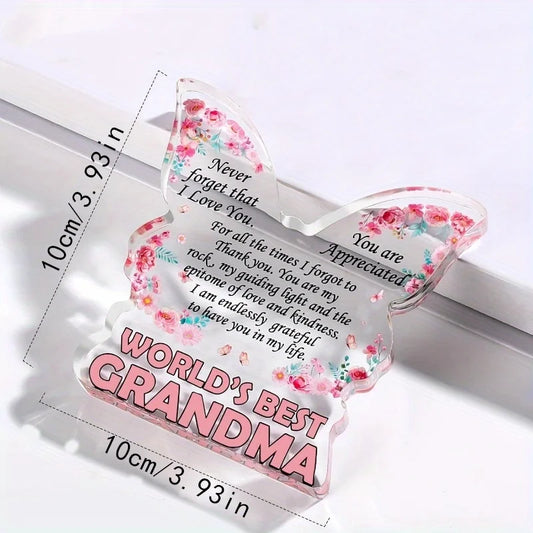 Butterfly Grandma Plaque