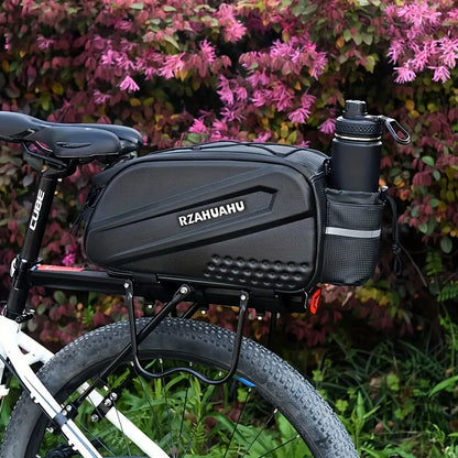 Large-capacity hard-shell rear camel bag for bicycles