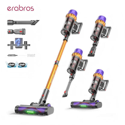 Erabros EV5 70KPA Ultra-Strong Cordless Vacuum Cleaner 550W 80Mins Runtime Wireless Vacuum Cleaner with 4 Modes & Smart Display