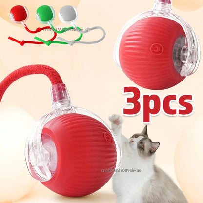 1~3pcs Cat Interactive Ball Toy Automatic