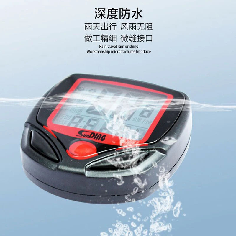 Bicycle Speedometer, Waterproof Wired Digital