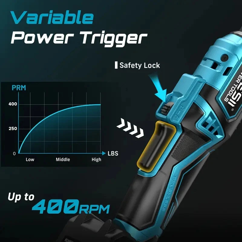 Seesii 3/8" 21V Cordless Electric Wrench
